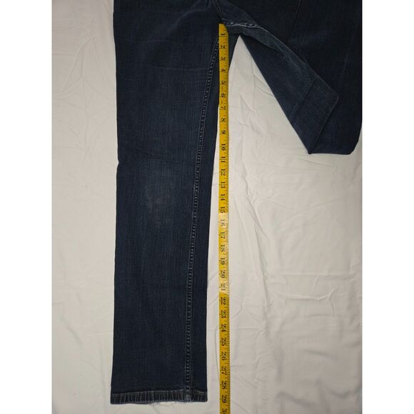 Levi's Strauss Mid-Rise Signature Jeans Misses Women 8 Blue Straight Leg - Picture 2 of 8